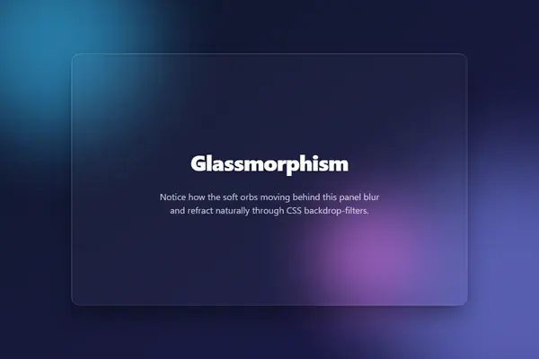 Glassmorphism Orbs preview
